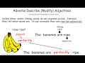 Understanding Adverbs in Sentences