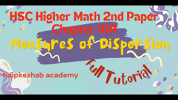 HSC Higher math 2nd Paper Chapter 10 One shot Class |  Measures of Dispersion #hsc_highermath #maths