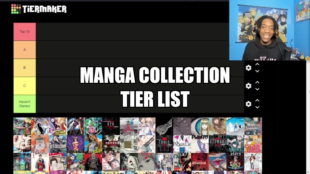 I made a tier list for my manga collection youtube