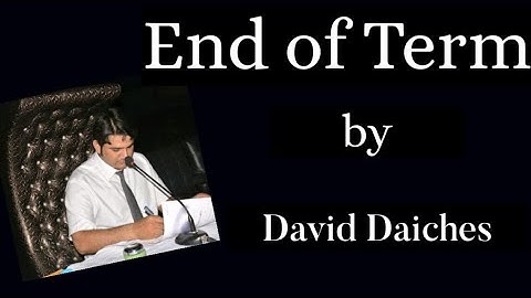 05 | “End of Term” written by David Daiches | Second-Year English| Lesson No. 4 | Shakir Shahzad