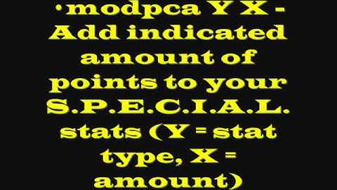 Fallout 3 cheats (Official)