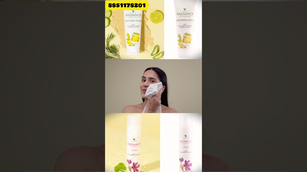 Radiance by forever mud mask scrub and toner