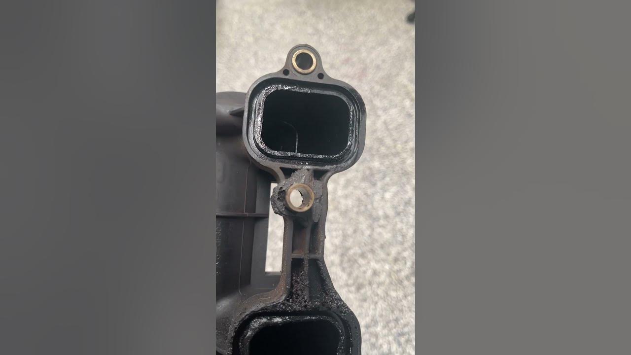 Engine overheated melted intake manifold. YouTube