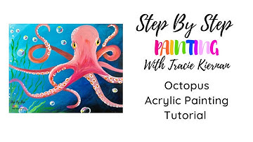 How To Paint An Octopus - Acrylic Painting Tutorial - Step By Step Painting