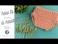 How to Crochet a Newborn Diaper Cover/ Crochet for Beginners