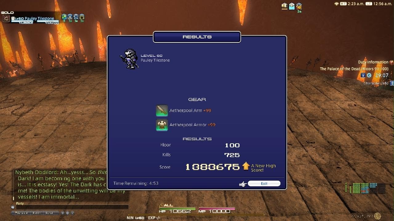 Palace of the Dead 91-100 as Ninja Final Fantasy XIV Dawntrail