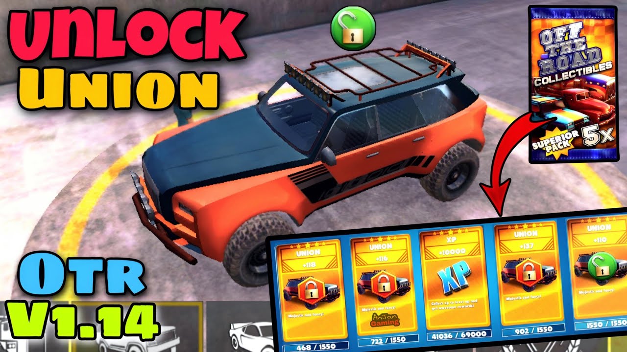 How to unlock Off The Road New update V1.14 New car Union Unlocked 🔓🔑