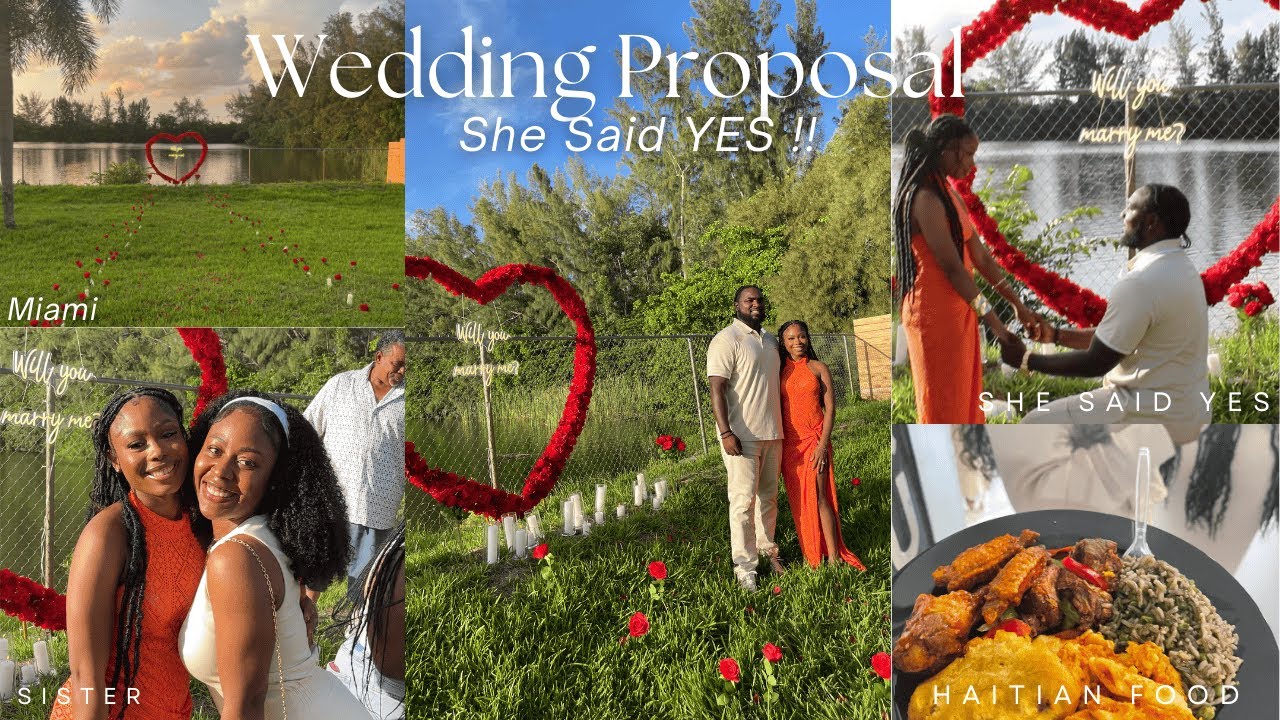 Wedding Proposal| Flight to Miami + proposal set up + family and friends
