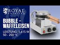 Bubblewaffeleisen royal catering rcwm1400b  produktprsentation