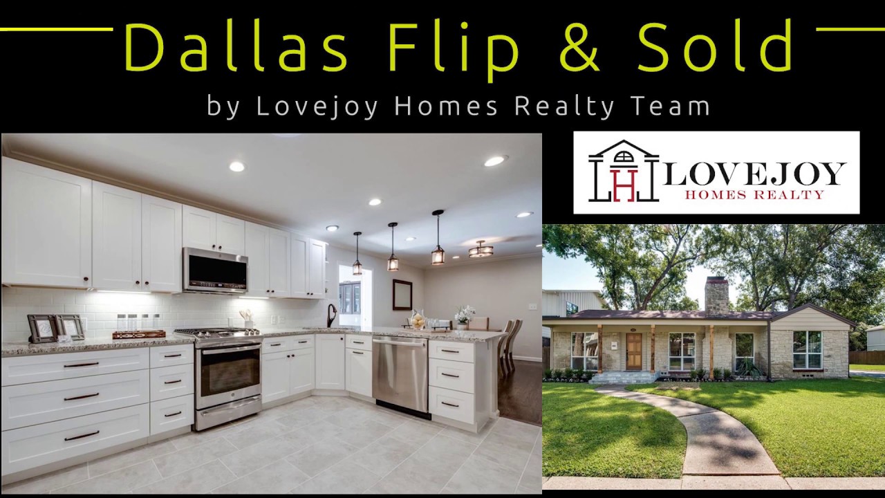 Lovejoy Homes Realty Dallas Flip & Sold Home YouTube