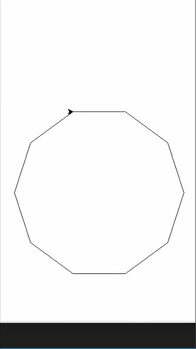 Decagon using turtle in Python - YouTube