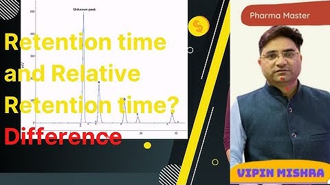 (RT) retention time  (RRT) relative retention time