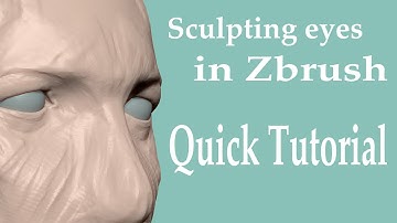 How to sculpt eyes in zbrush- quick tutorial