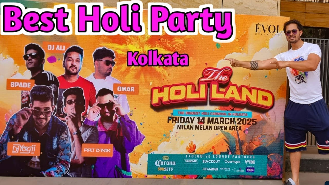 Holi Land | Kolkata's Best Holi Party 2025 | Holi Celebration In India 2025 | Biswa Bangla Mela Holi