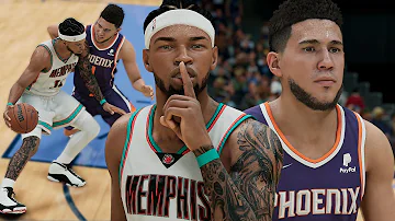 NBA 2K22 PS5 MyCAREER - Devin Booker Want Smoke! Mamba Mentality ACTIVATED! No 3PT Attempts!