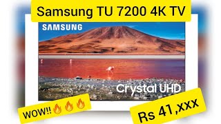SAMSUNG TU 7200 4K UHD TV|Detailed review|Specifications|Crystal 4k|2020 model|Compareit