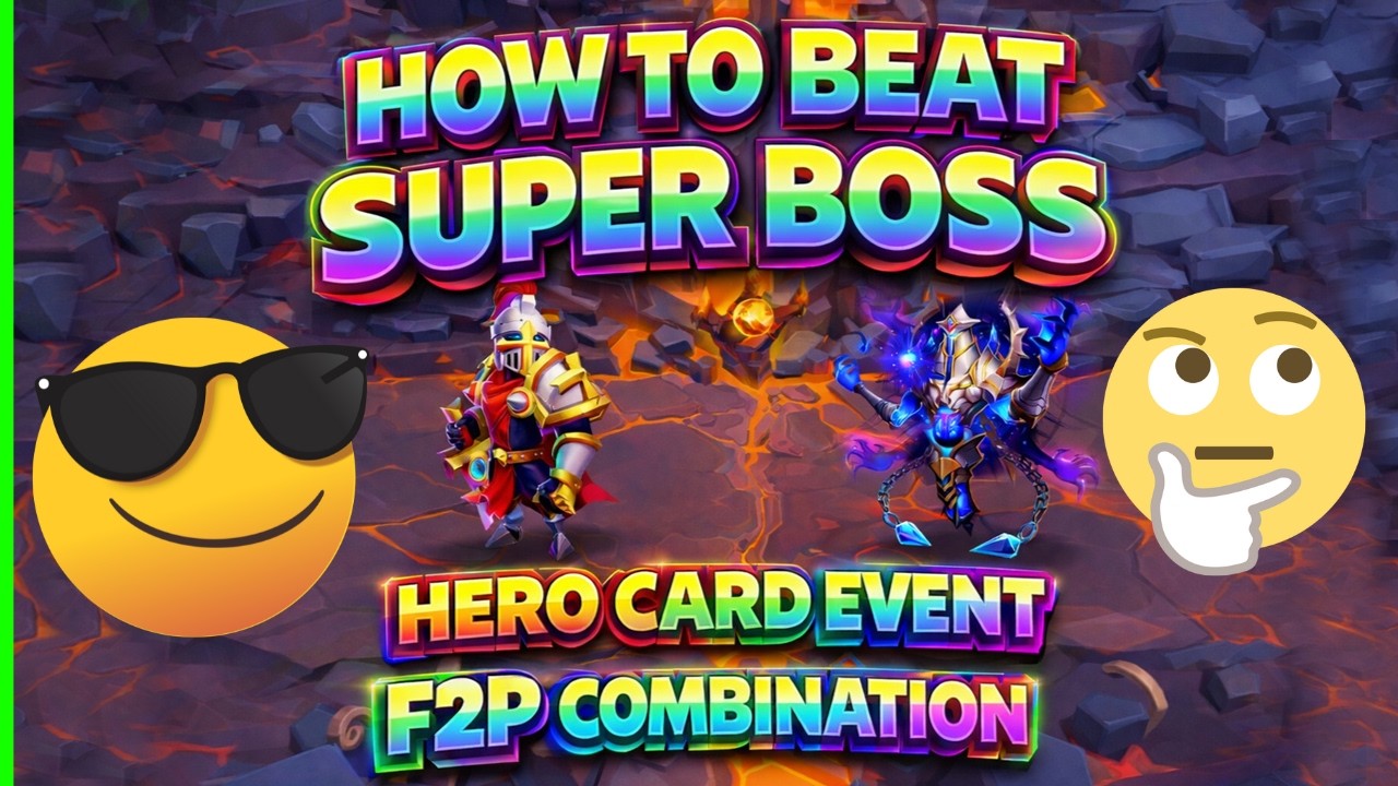 HOW TO BEAT SUPER BOSS | EASY F2P COMBINATION  | HERO CARD EVENT  | IGG