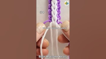 #174 Bracelet Knitting Tutorial, Macrame #shorts #macrametutorial #tricks #howto #craftideas