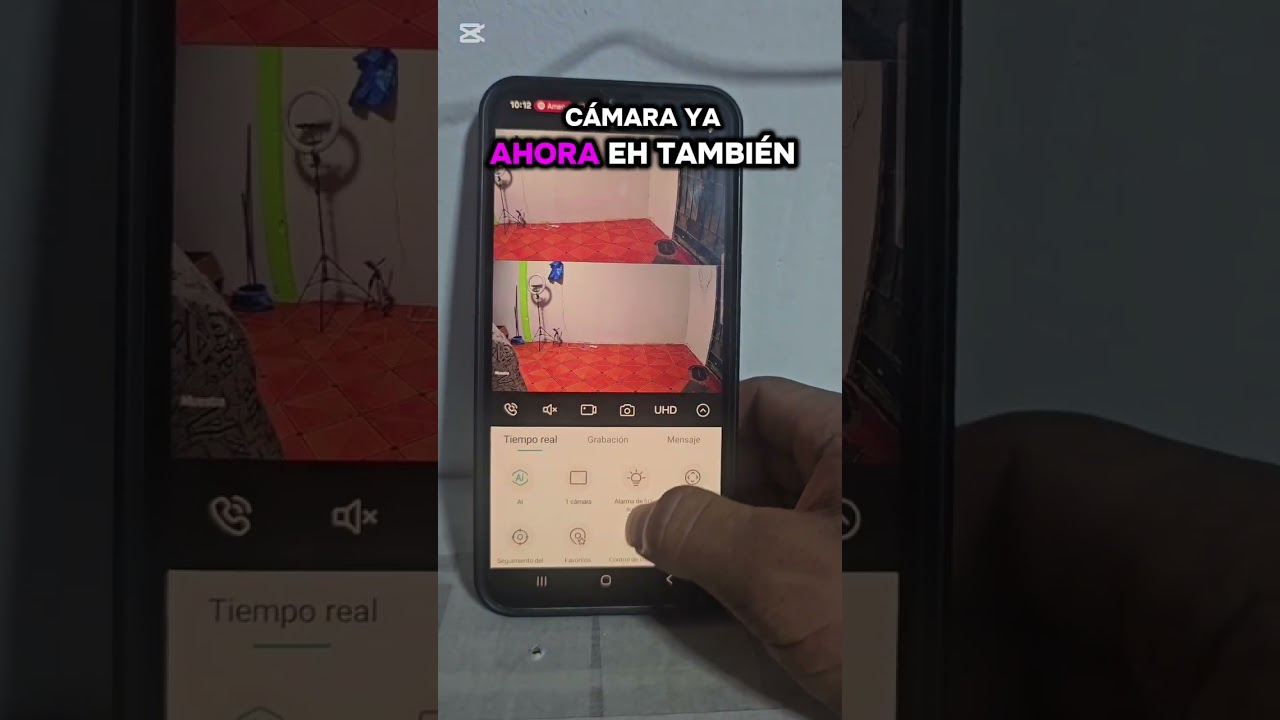 Configuración de cámara con sirena app icsee