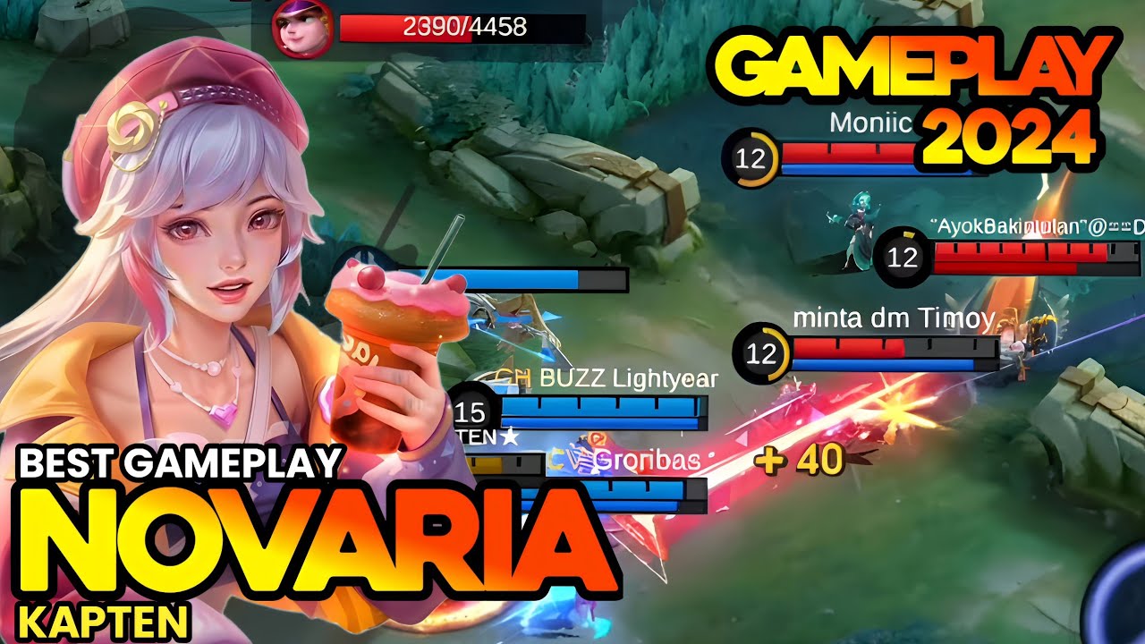 Novaria Mlbb | Gameplay Novaria Terbaru🔥 ( Novaria Kapten ) Best ...