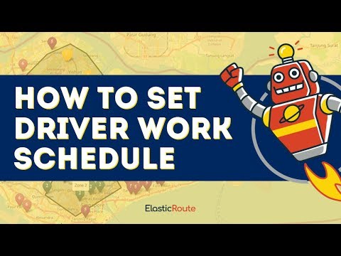 Video: How To Schedule A Driver's Work