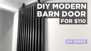 Under $110  The DIY Modern Barn Door