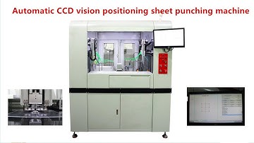 Automatic CCD visual positioning sheet target hole punching machine全自动片材打孔机