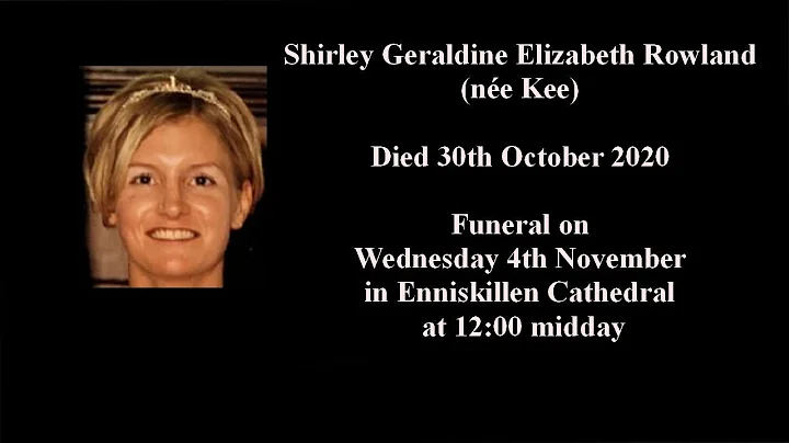 The Funeral of Shirley Rowland in Enniskillen Cath...
