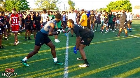 D1 WR & D1 DB GO HEAD TO HEAD‼️😱🔥 INSANE 1ON1S*MUST SEE VIDEO*