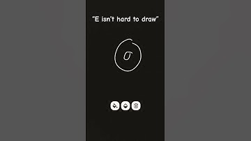 Well…for me, “E” is hard to draw!! #trend #quickDraw