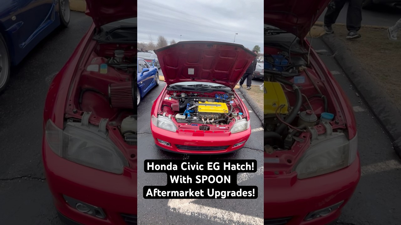 Check out this Honda Civic EG Hatch with SPOON Aftermarket Upgrades! 