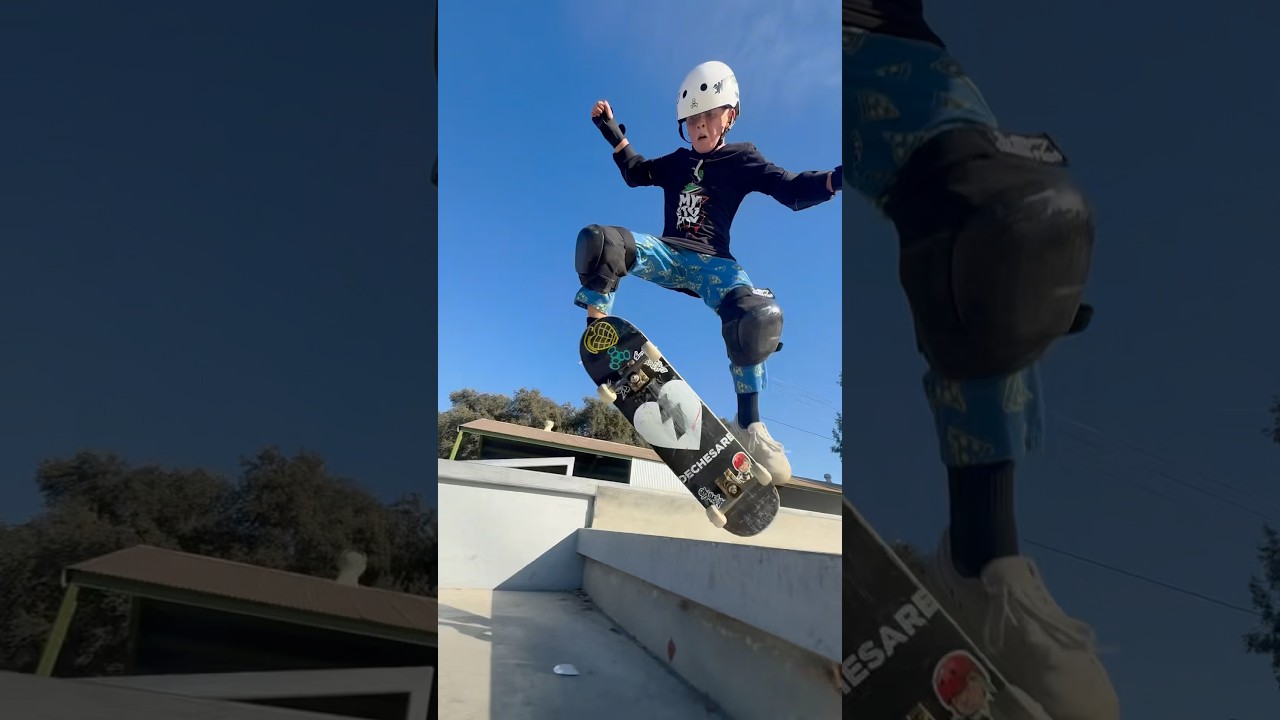 DO A KICKFLIP!!! #8yearsold  #skateboarding