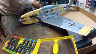 Build video for a Hardened BF109 EPP profile fighter