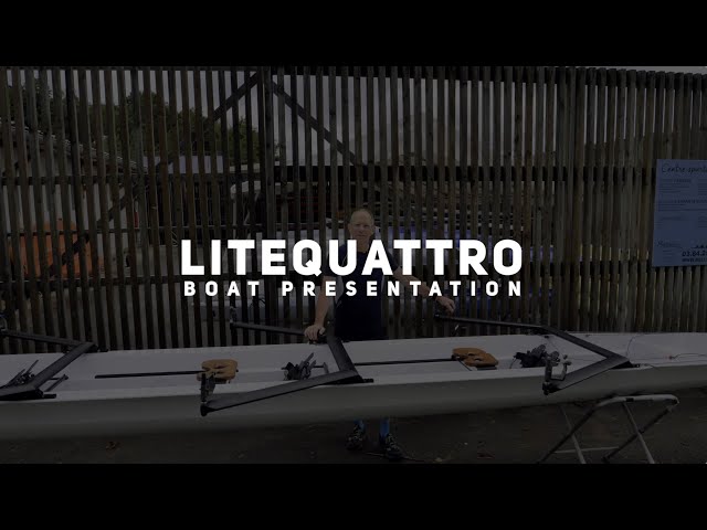 LiteQuattro Open Water : un bateau d'aviron innovant et versatile, entre yolette et quatre barré.