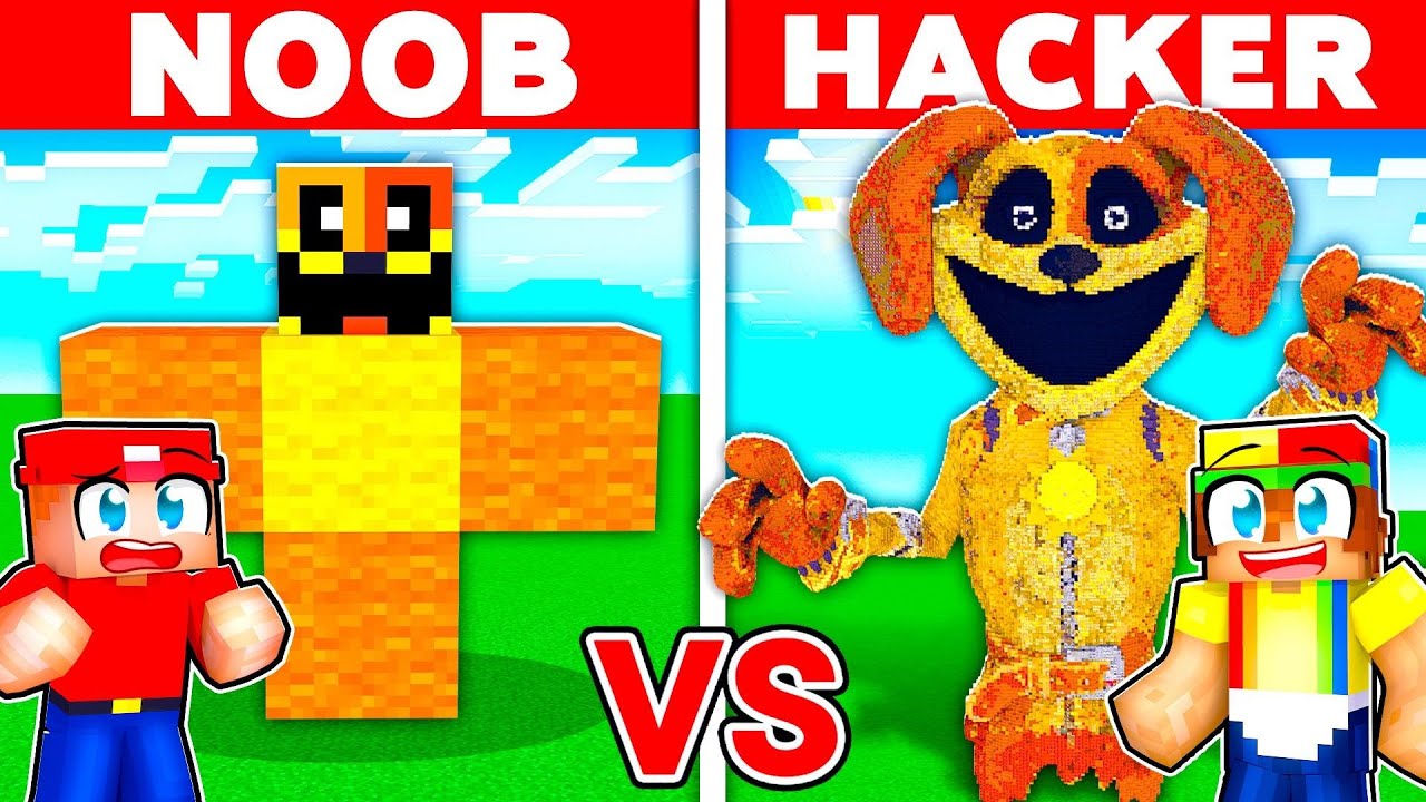 NOOB vs HACKER: I Cheated In a DOGDAY Build Challenge!