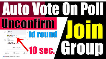 fb poll auto vote speed- group join-fb poll link -auto click -2021 (part 2)