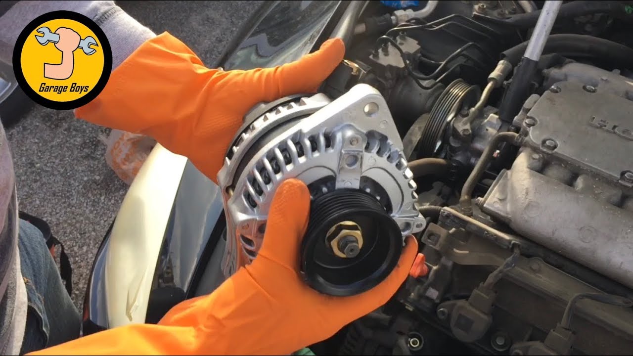 How To Remove Alternator On 2003-2007 Honda Accord V6 - YouTube
