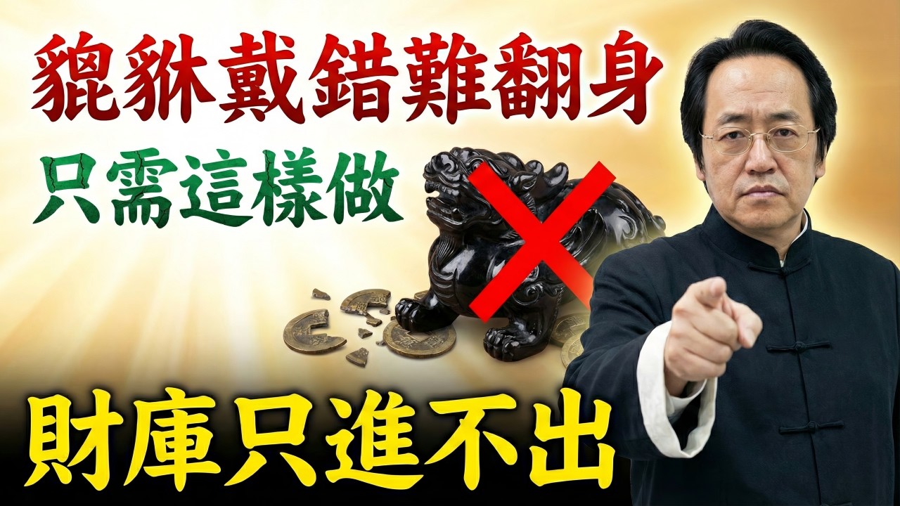 倪海廈：貔貅亂戴窮三代！這3個「致命禁忌」一旦觸犯，不但不咬錢，還把你家底掏空！#倪海廈 #倪海厦 #斷捨離 #易经 #風水 #易經智慧 #飾品
