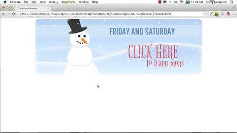 How To Create Animated Banners with CSS - part 2