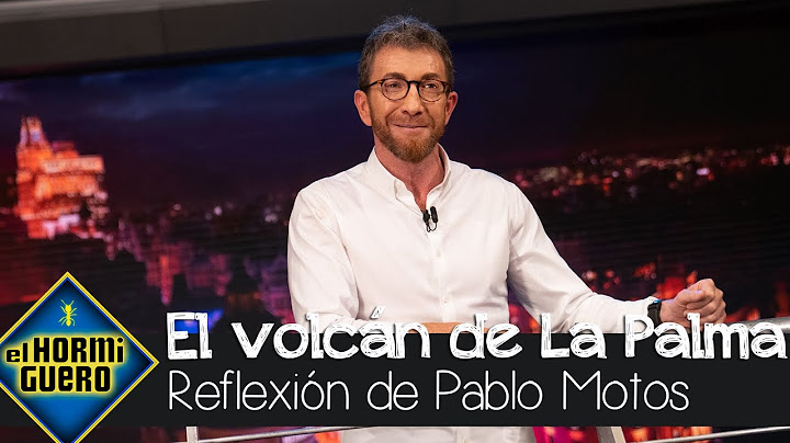 Pablo Motos vuelve a 'pasarse de la raya': su reflexión sobre el volcán de La Palma - El Hormiguero