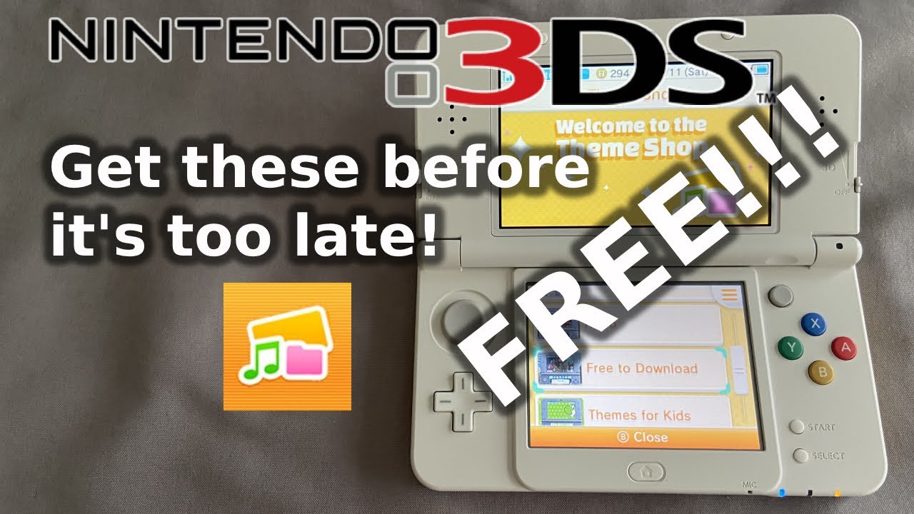 schweizisk tuberkulose Ordliste Grab this FREE 3DS content before eShop closes - ThemeShop - How To  download (see description) - YouTube