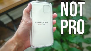 Apple Clear case for iPhone 11 Pro Max - BRUTALLY HONEST 4 Minute Review...