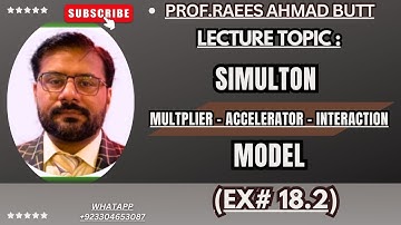 Samuelson Multiplier-Accelerator Interaction Model | Exercise 18.2 | Alfa C. Chiang