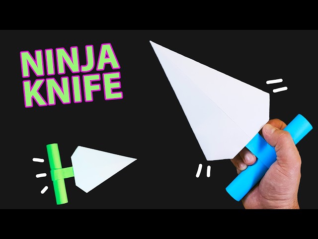 DIY Paper Ninja Dagger (Origami Craft) | DIY Origami Ninja Toy