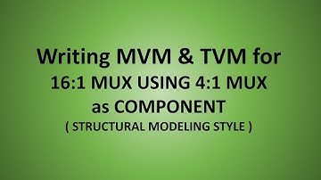 16:1 MULTIPLEXER USING 4:1 MULTIPLEXER