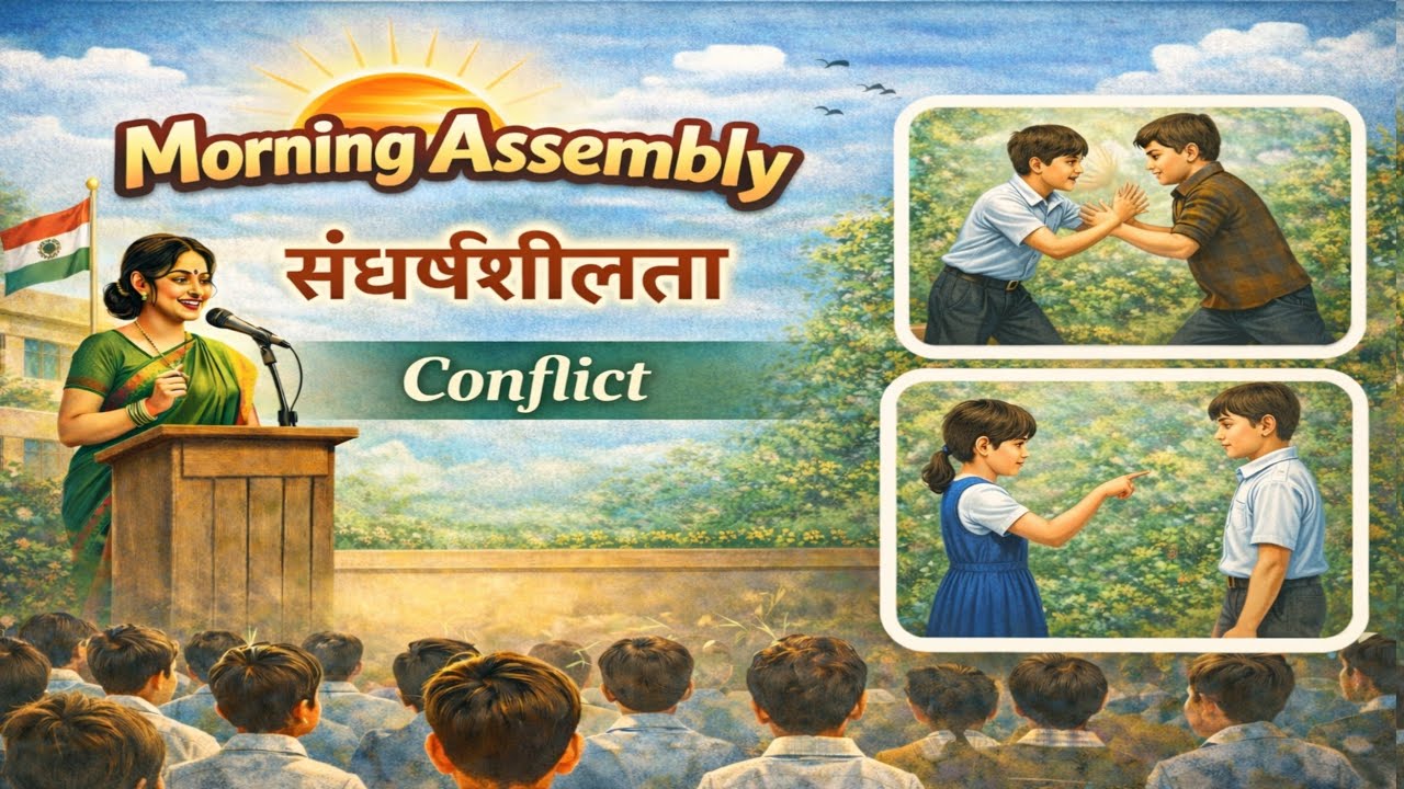 प्रातः प्रार्थना सभा - संघर्षशीलता || Conflict #morvlogs #bastar #education #viralvideo #prayer 