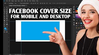 Facebook cover photo size for desktop and mobile in Photoshop, 2022 || FB cover size