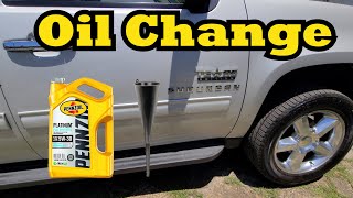 How to Change Oil Chevy Suburban Tahoe Silverado #diy