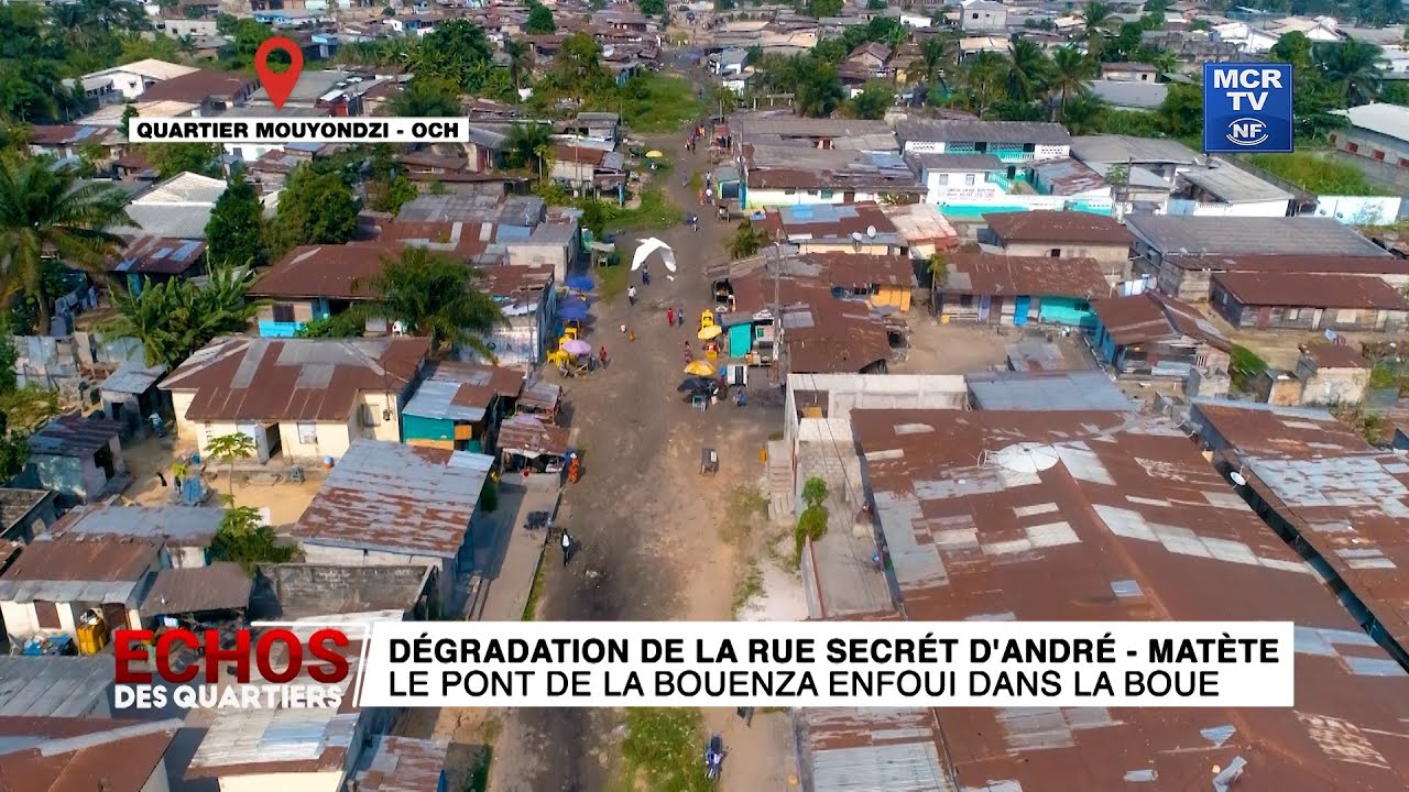 Echos des Quartiers : Dégradation de la rue secrét d'André - Matète