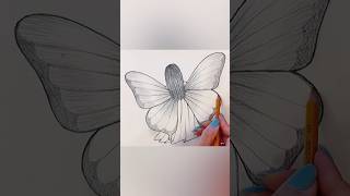 How to draw a Girl with butterfly Wings #girldrawing #shorts